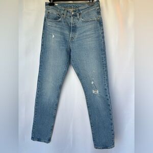 Levi's Women's 501 Skinny Jeans in Light Blue w26xl28